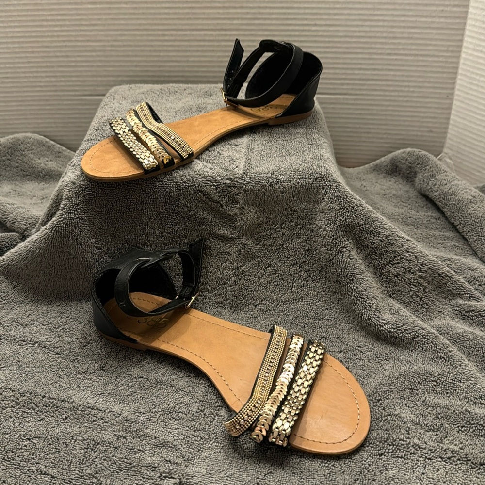 Sandals with embellishments